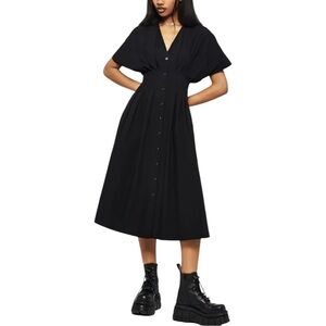 Disturbia Finis Cotton Button Up Midi Shirt Dress size 6 NWT